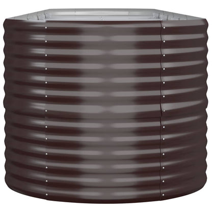 vidaXL Hochbeet Verzinkter Stahl 440x80x68 cm Braun