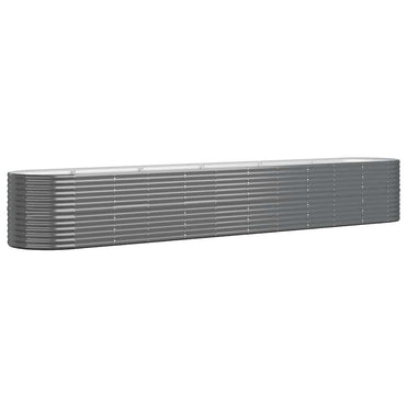 vidaXL Hochbeet Verzinkter Stahl 440x80x68 cm Anthrazit