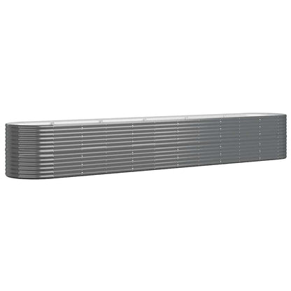 vidaXL Hochbeet Verzinkter Stahl 440x80x68 cm Anthrazit
