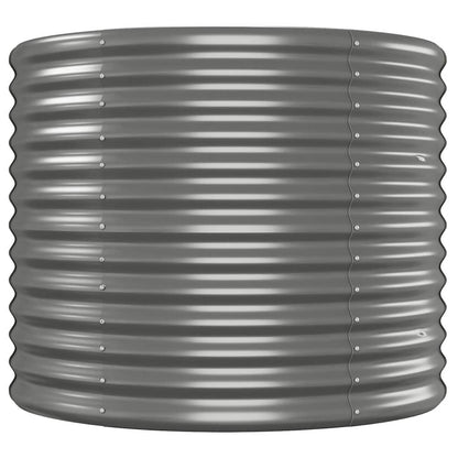 vidaXL Carré potager en acier poudré 512x80x68 cm Gris