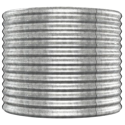 vidaXL Carré potager en acier enduit de poudre 512x80x68 cm Argenté