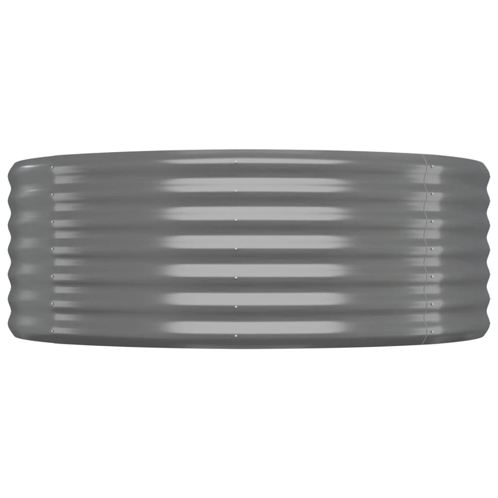 vidaXL Hochbeet Verzinkter Stahl 175x100x36 cm Grau
