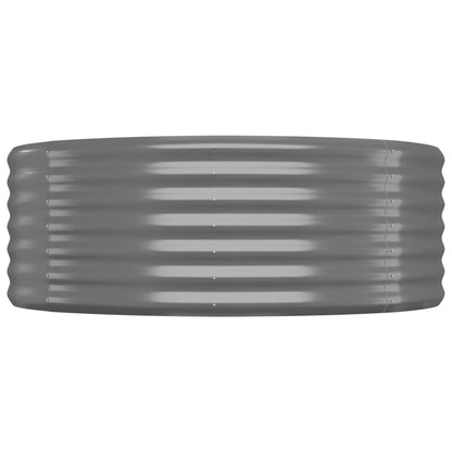 vidaXL Hochbeet Verzinkter Stahl 175x100x36 cm Grau