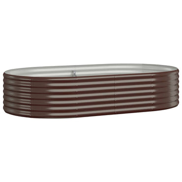 vidaXL Hochbeet Verzinkter Stahl 175x100x36 cm Braun