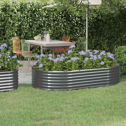 vidaXL Hochbeet Verzinkter Stahl 175x100x36 cm Anthrazit