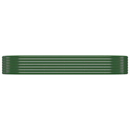 vidaXL Carré potager en acier galvanisé 249x100x36 cm vert