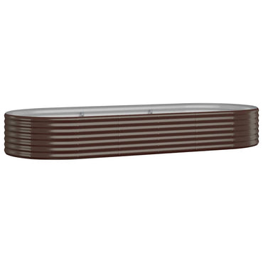vidaXL Hochbeet Verzinkter Stahl 249x100x36 cm Braun