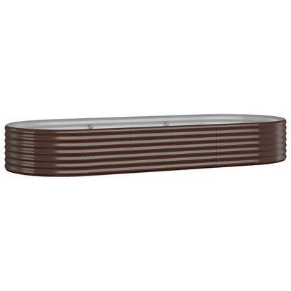 vidaXL Hochbeet Verzinkter Stahl 249x100x36 cm Braun