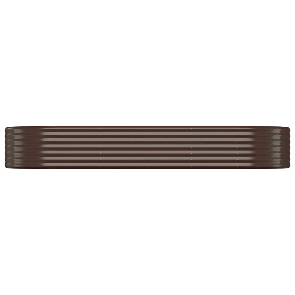 vidaXL Hochbeet Verzinkter Stahl 249x100x36 cm Braun
