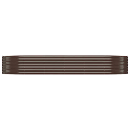 vidaXL Hochbeet Verzinkter Stahl 249x100x36 cm Braun