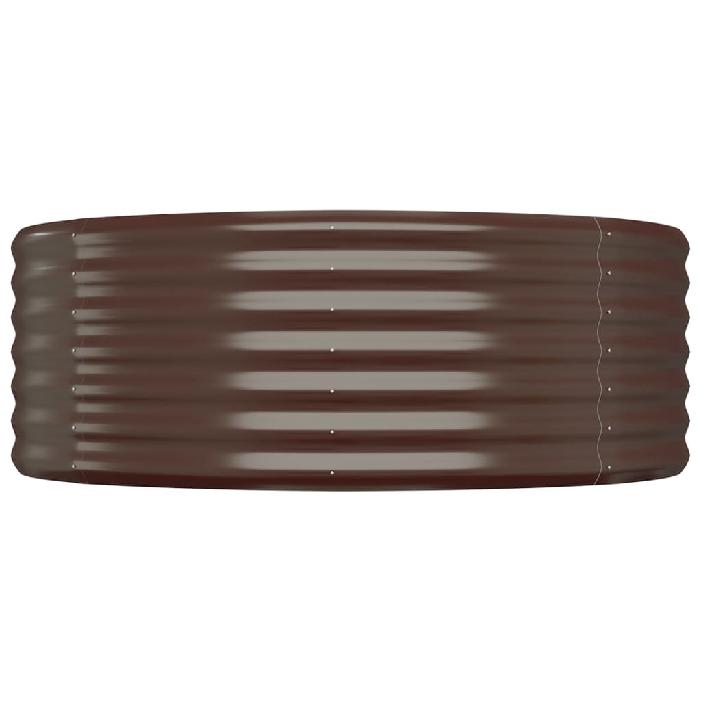 vidaXL Hochbeet Verzinkter Stahl 249x100x36 cm Braun