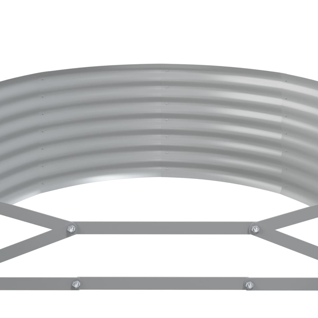 vidaXL Hochbeet Verzinkter Stahl 249x100x36 cm Braun
