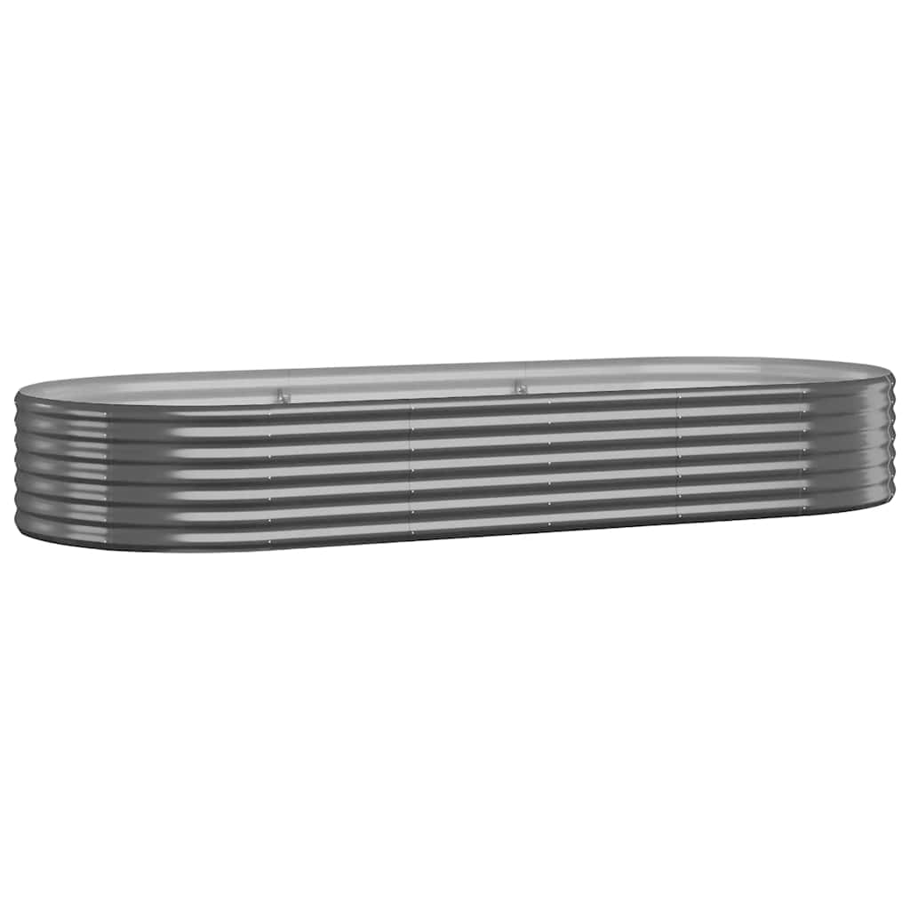 vidaXL Hochbeet Verzinkter Stahl 249x100x36 cm Anthrazit