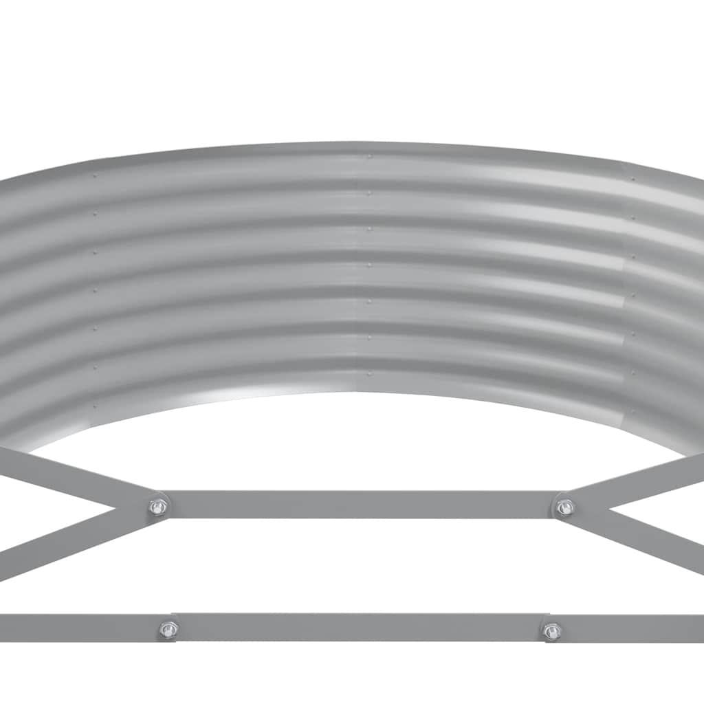 vidaXL Hochbeet Verzinkter Stahl 249x100x36 cm Anthrazit