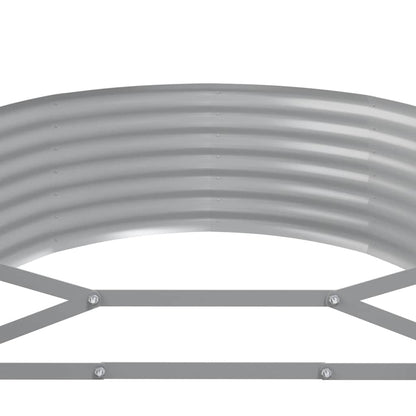 vidaXL Hochbeet Verzinkter Stahl 249x100x36 cm Anthrazit