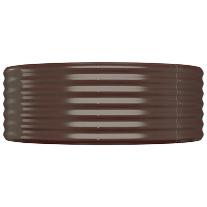 vidaXL Carré potager Acier galvanisé 322x100x36 cm Marron
