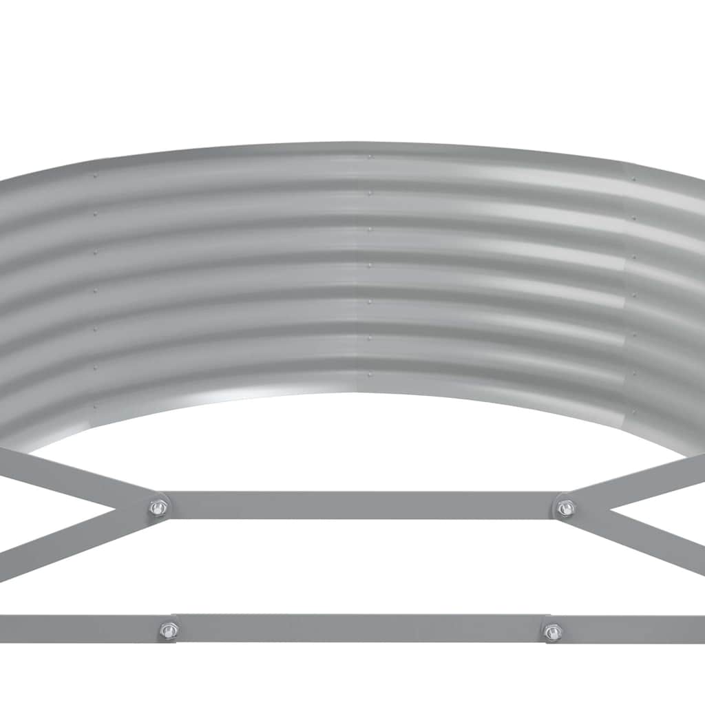 vidaXL Hochbeet Verzinkter Stahl 396x100x36 cm Anthrazit