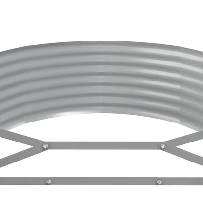 vidaXL Hochbeet Verzinkter Stahl 396x100x36 cm Anthrazit
