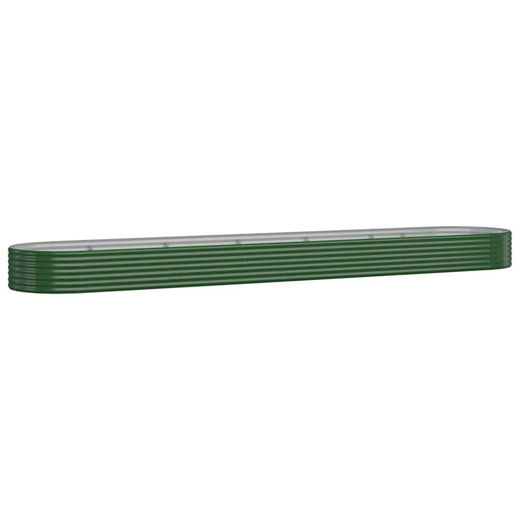 vidaXL Hochbeet Verzinkter Stahl 507x100x36 cm Grün