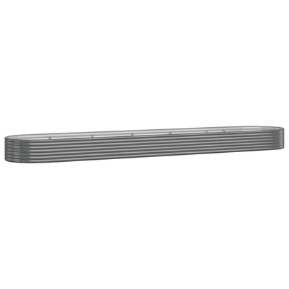 vidaXL Hochbeet Verzinkter Stahl 507x100x36 cm Grau