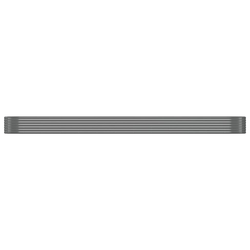 vidaXL Hochbeet Verzinkter Stahl 507x100x36 cm Grau