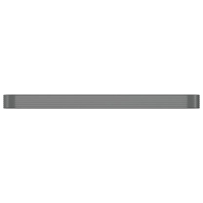vidaXL Hochbeet Verzinkter Stahl 507x100x36 cm Grau