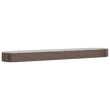 vidaXL Hochbeet Verzinkter Stahl 507x100x36 cm Braun