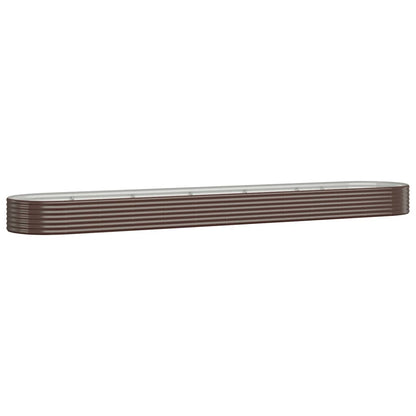 vidaXL Hochbeet Verzinkter Stahl 507x100x36 cm Braun