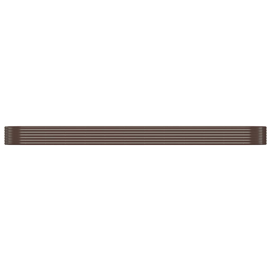 vidaXL Hochbeet Verzinkter Stahl 507x100x36 cm Braun