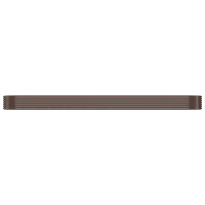 vidaXL Hochbeet Verzinkter Stahl 507x100x36 cm Braun