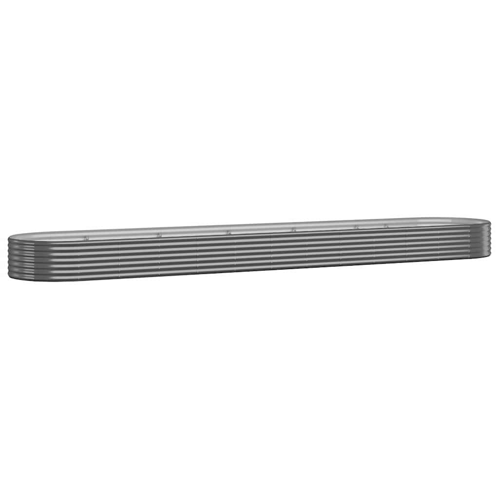 vidaXL Hochbeet Verzinkter Stahl 507x100x36 cm Anthrazit