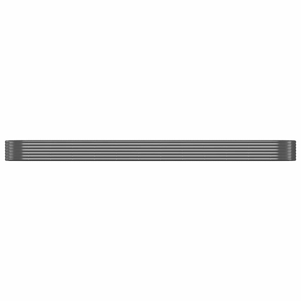 vidaXL Hochbeet Verzinkter Stahl 507x100x36 cm Anthrazit