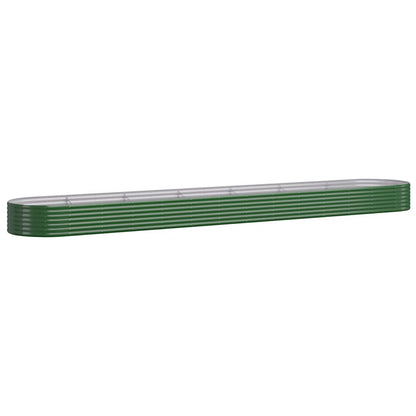 vidaXL Hochbeet Verzinkter Stahl 544x100x36 cm Grün