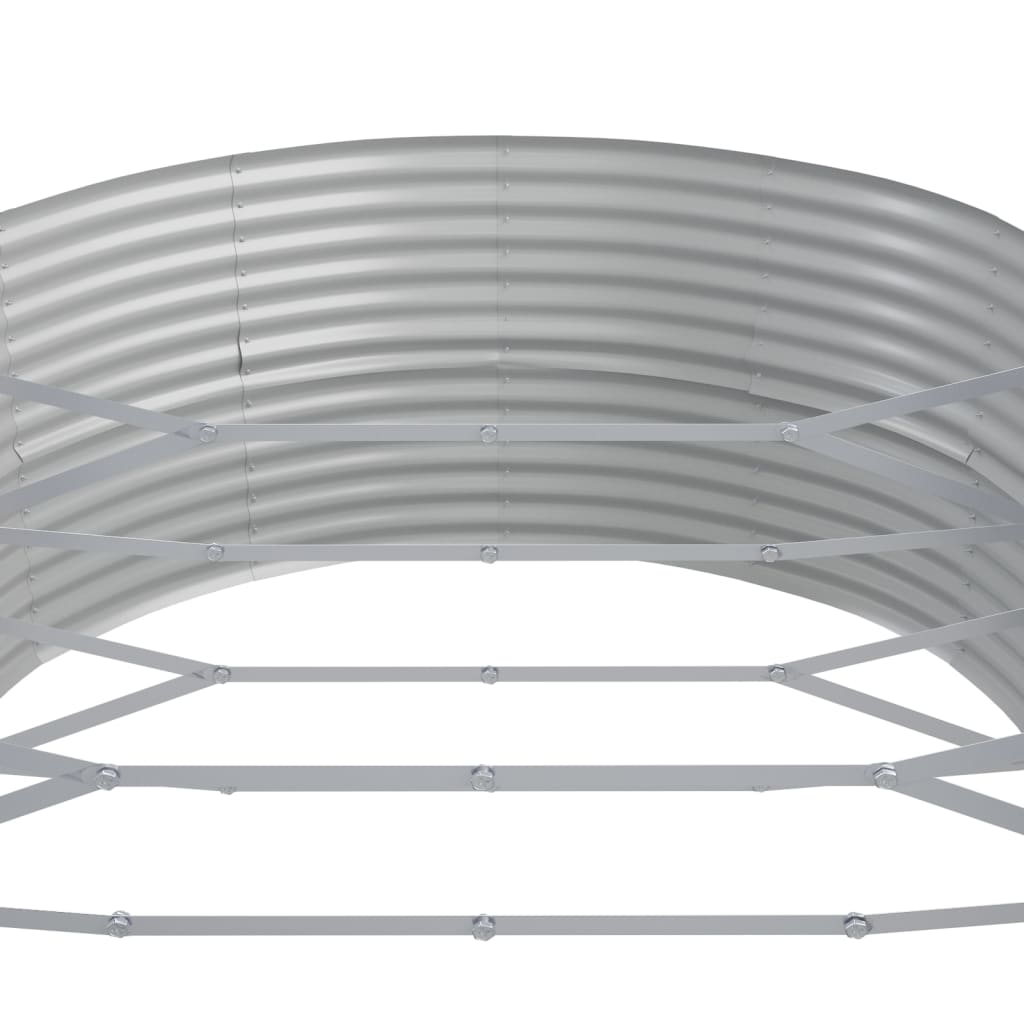 vidaXL Hochbeet Verzinkter Stahl 544x100x36 cm Grün