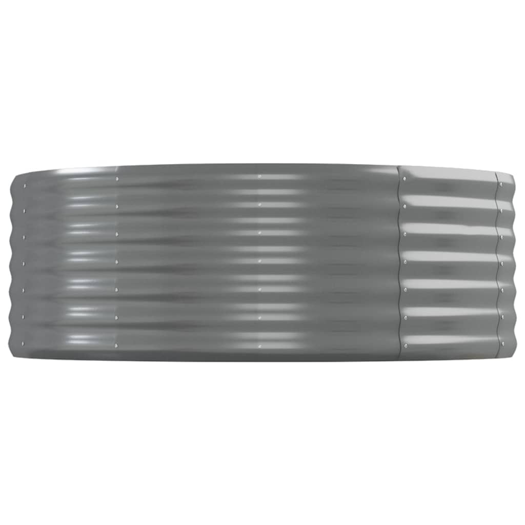 vidaXL Hochbeet Verzinkter Stahl 544x100x36 cm Grau