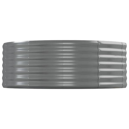 vidaXL Hochbeet Verzinkter Stahl 544x100x36 cm Grau