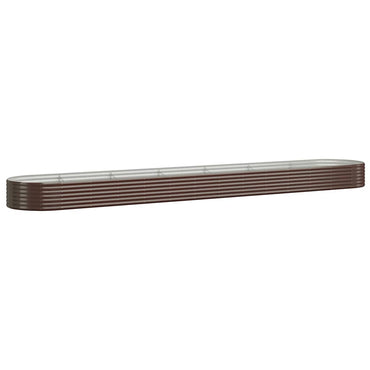 vidaXL Hochbeet Verzinkter Stahl 544x100x36 cm Braun