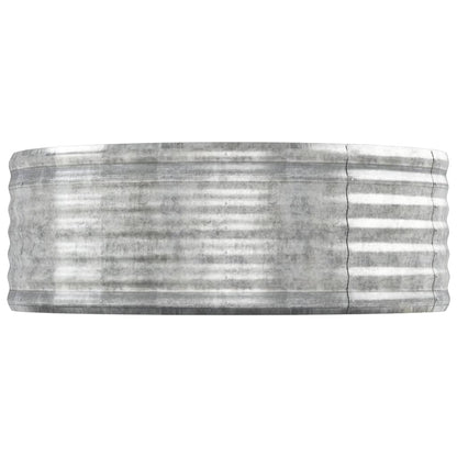 vidaXL Carré potager en acier galvanisé 544x100x36 cm Argenté