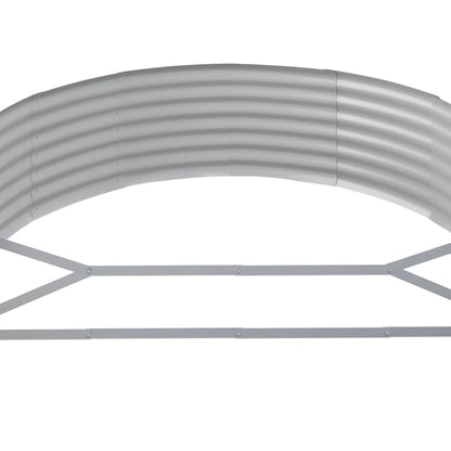 vidaXL Carré potager en acier galvanisé 214x140x36 cm Vert