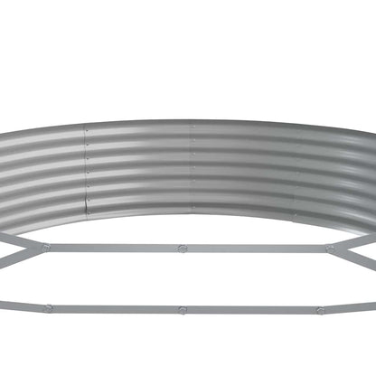 vidaXL Carré potager en acier galvanisé 296 x 140 x 36 cm anthracite