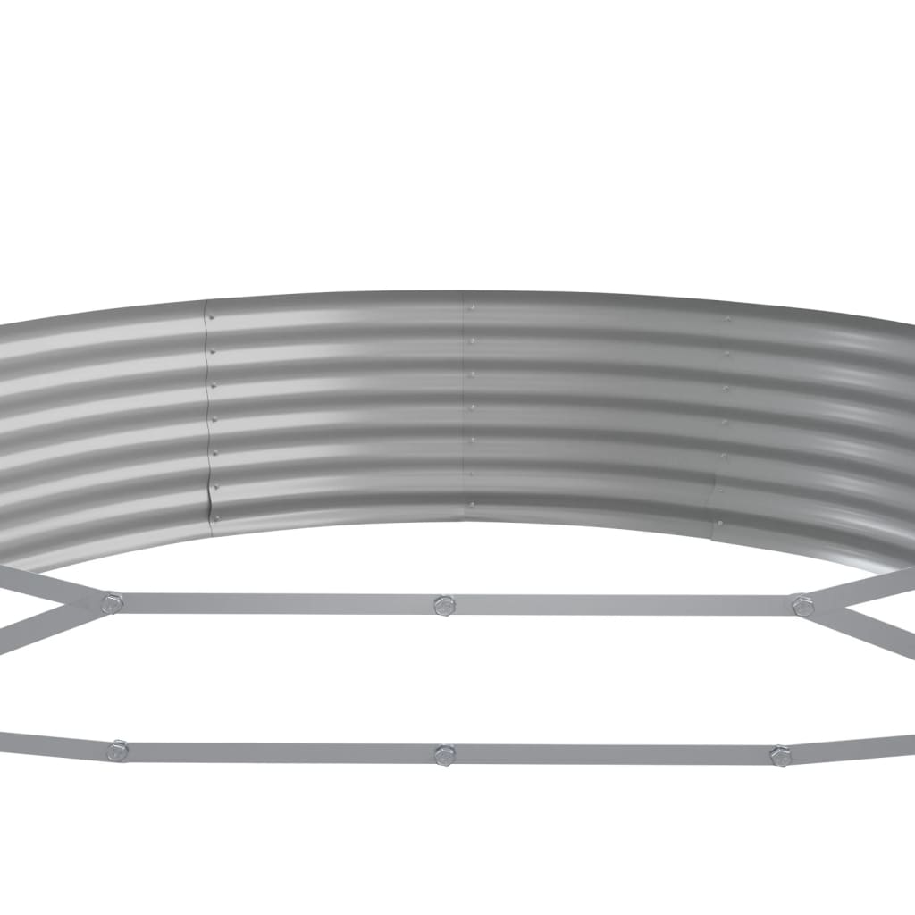 vidaXL Carré potager en acier galvanisé 373x140x36 cm Vert
