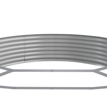 vidaXL Carré potager en acier galvanisé 373x140x36 cm Vert