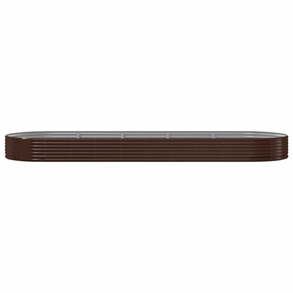 vidaXL Carré potager en acier galvanisé 450x140x36 cm Marron