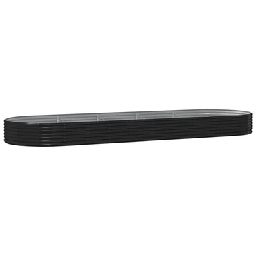 vidaXL Jardinière surélevée Acier galvanisé 450x140x36 cm Anthracite