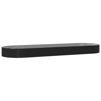 vidaXL Jardinière surélevée Acier galvanisé 450x140x36 cm Anthracite
