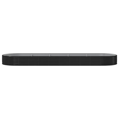 vidaXL Jardinière surélevée Acier galvanisé 450x140x36 cm Anthracite
