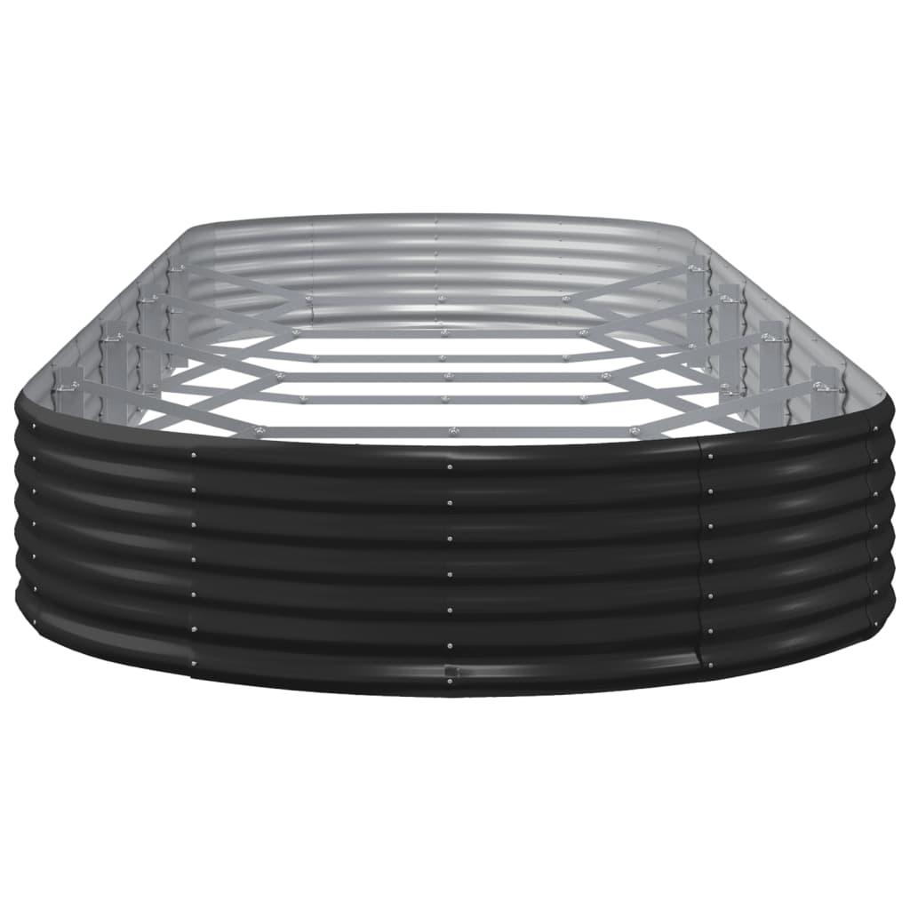vidaXL Jardinière surélevée Acier galvanisé 450x140x36 cm Anthracite