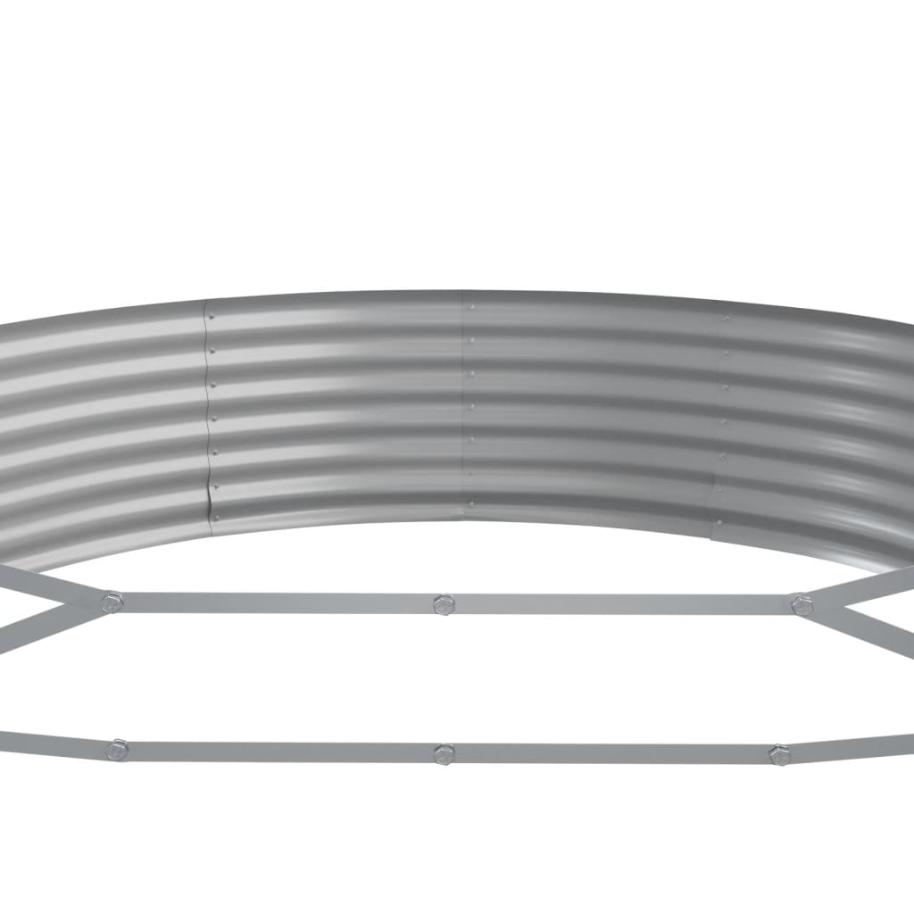 vidaXL Carré potager en acier galvanisé 523x140x36 cm Marron
