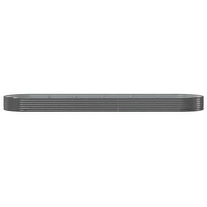 vidaXL Carré potager en acier galvanisé 523x140x36 cm anthracite