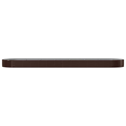 vidaXL Carré potager en acier galvanisé 600x140x36 cm Marron